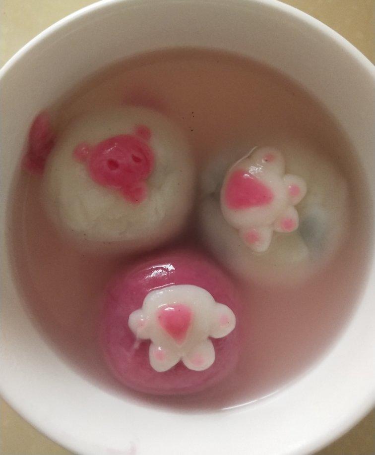 花生黑芝麻汤圆