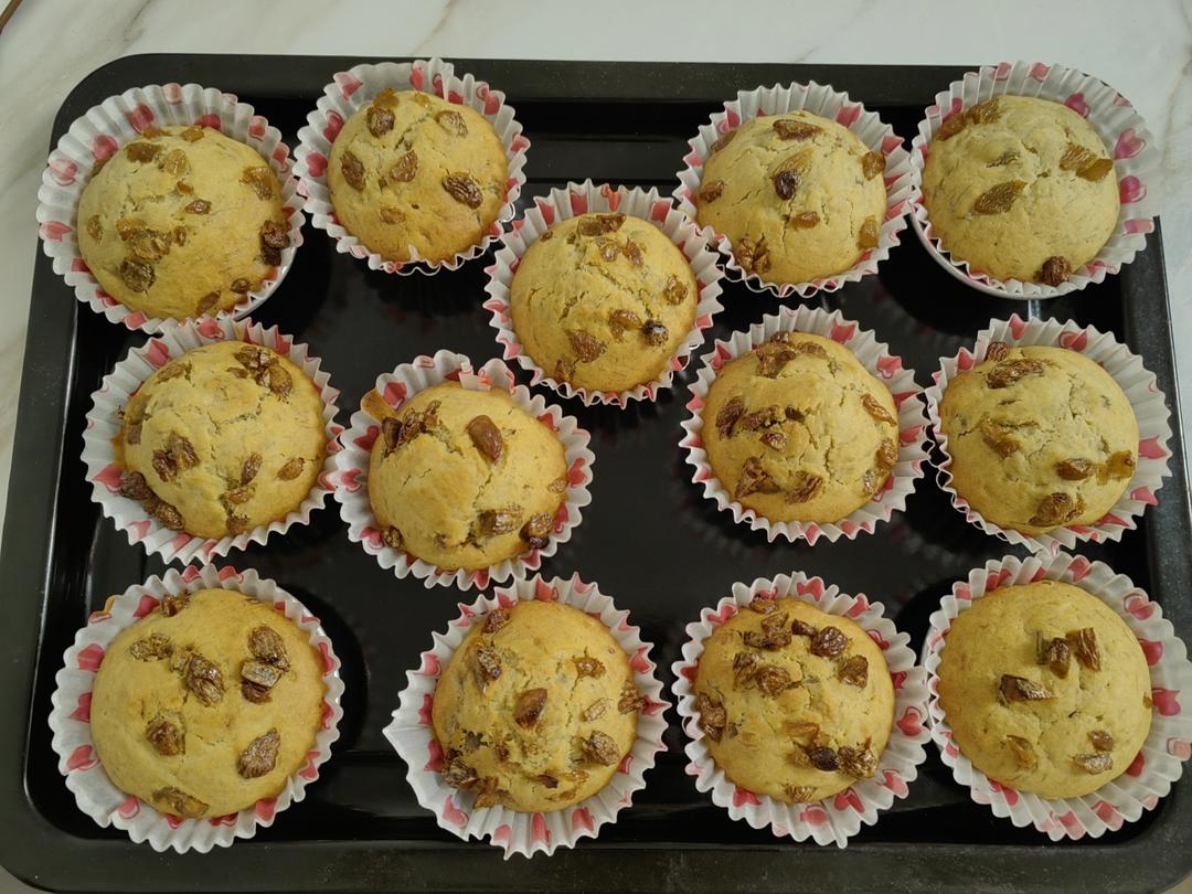 少女心的香蕉蔓越莓玛芬