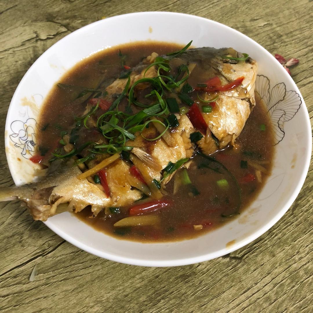 家常红烧鲳鱼