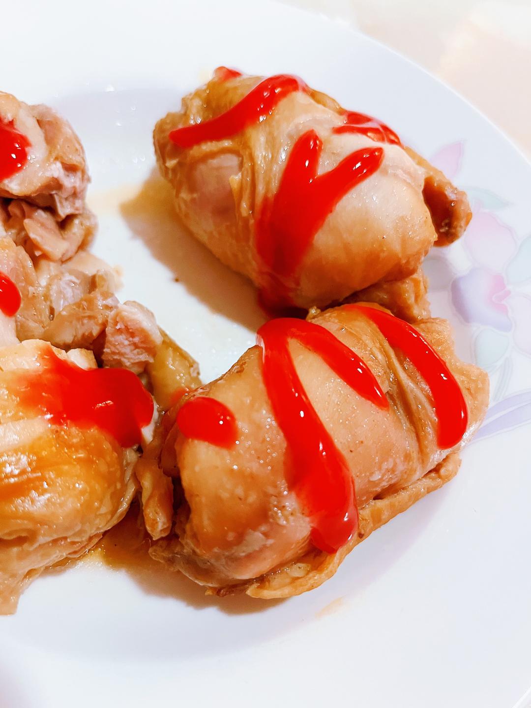 清蒸鸡腿卷的做法