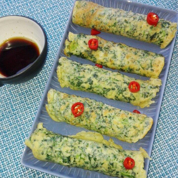 荠菜蛋饼