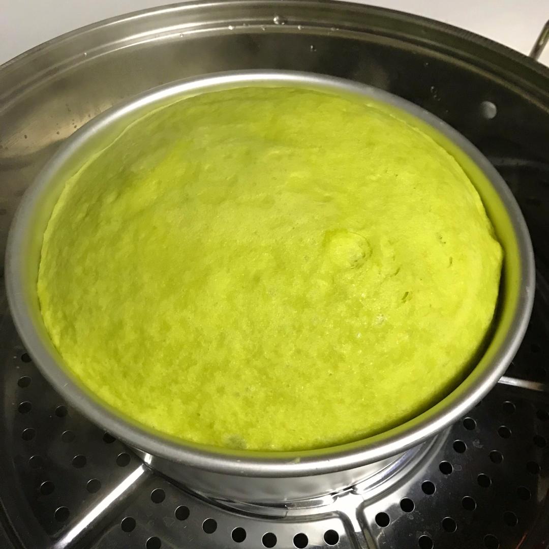 菠菜蒸蛋糕🍰（好吃不上火的蒸蛋糕）