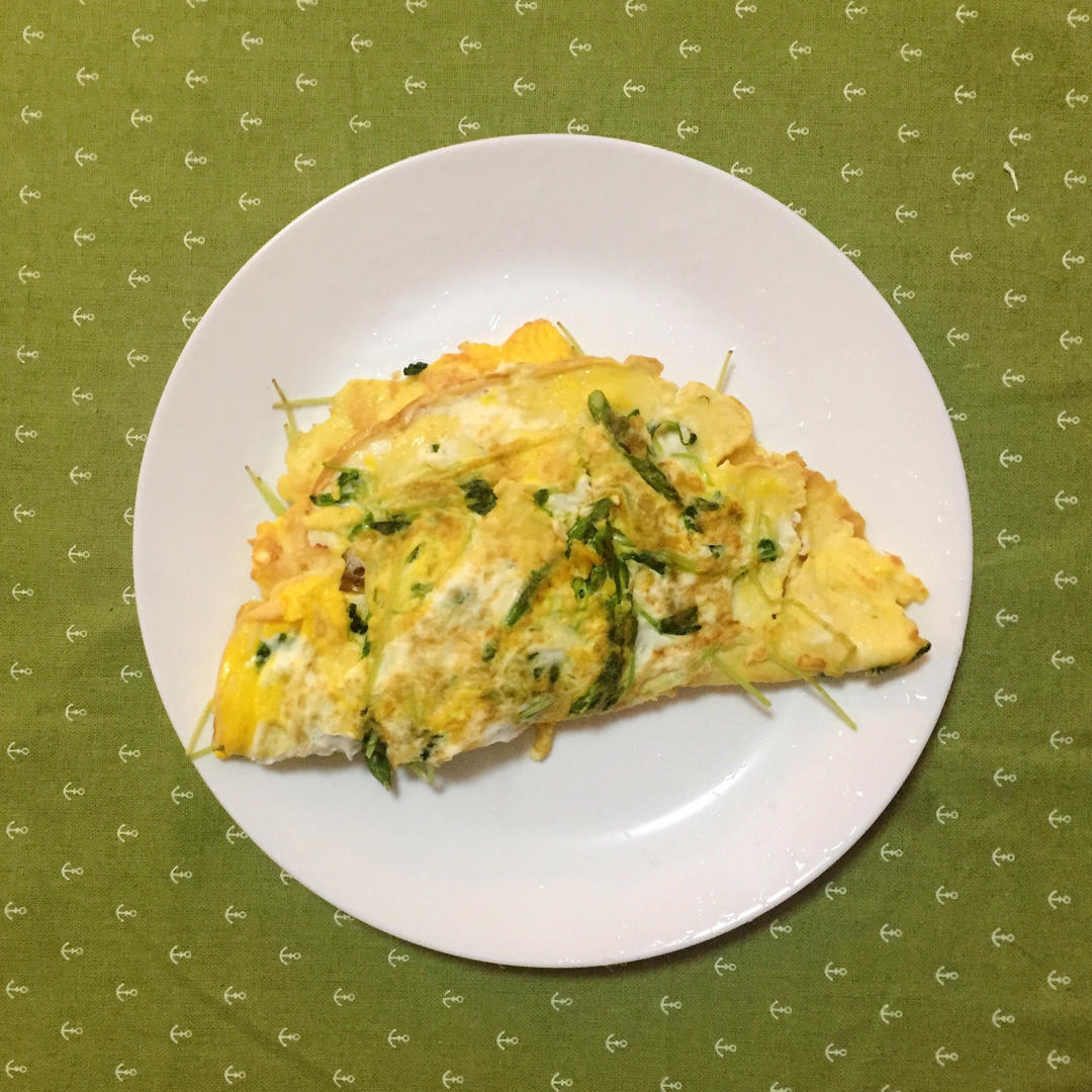 芦笋虾仁早餐蛋饼