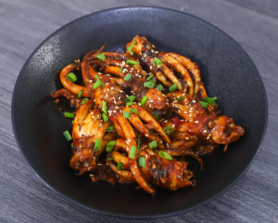孜然香辣鱿鱼须的做法