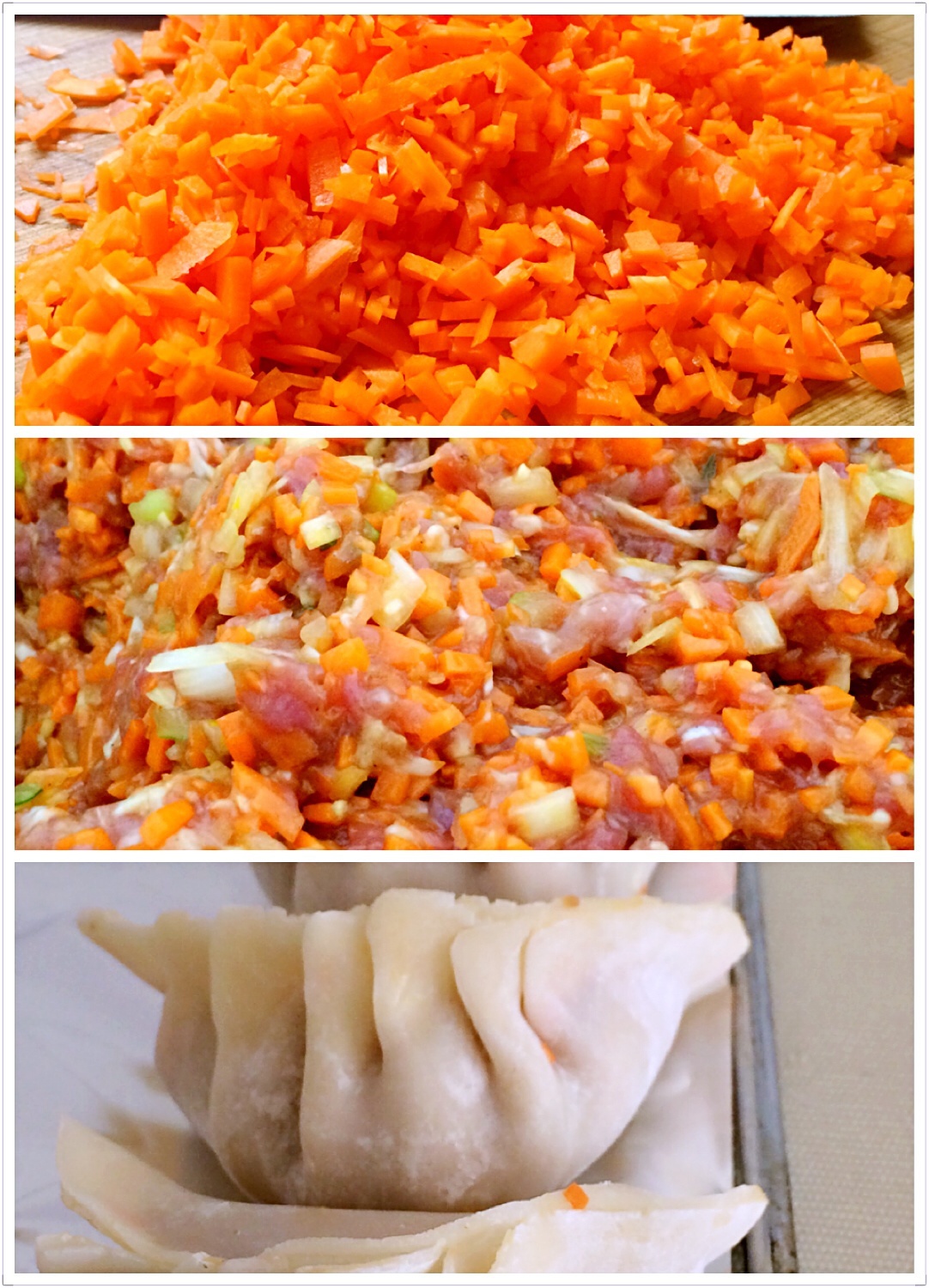 羊肉胡萝卜饺子的做法
