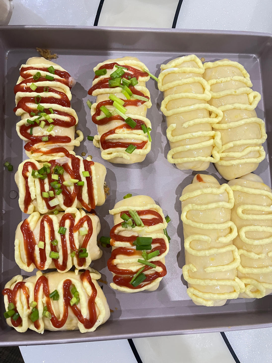 香葱火腿肉松面包