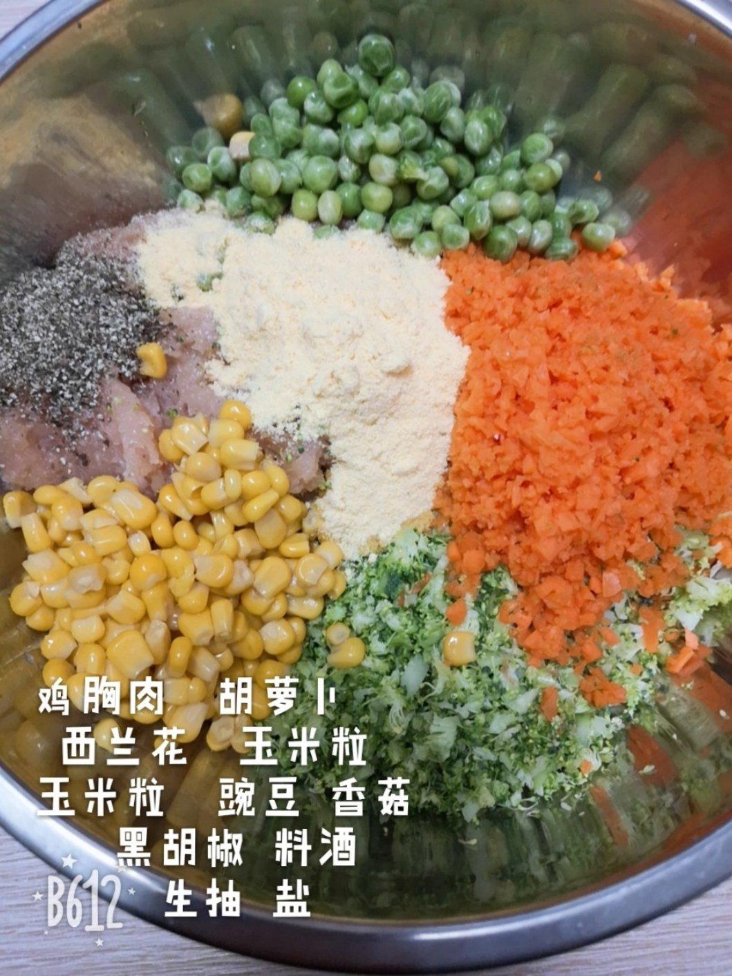 高蛋白减肥鸡肉饼
