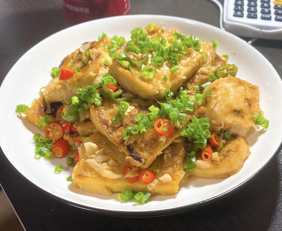 爆汁香煎豆腐