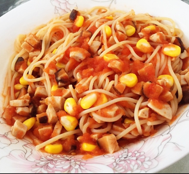 番茄香菇肉丸意粉，在家也可高端大气上档次