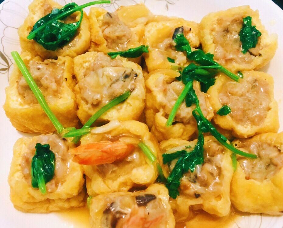 客家糯米豆腐酿