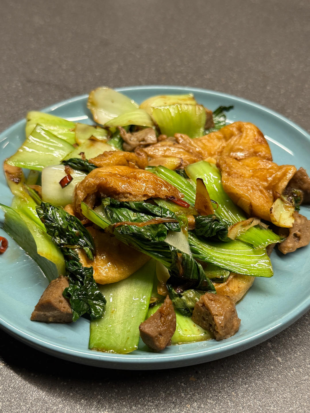 油菜豆腐泡