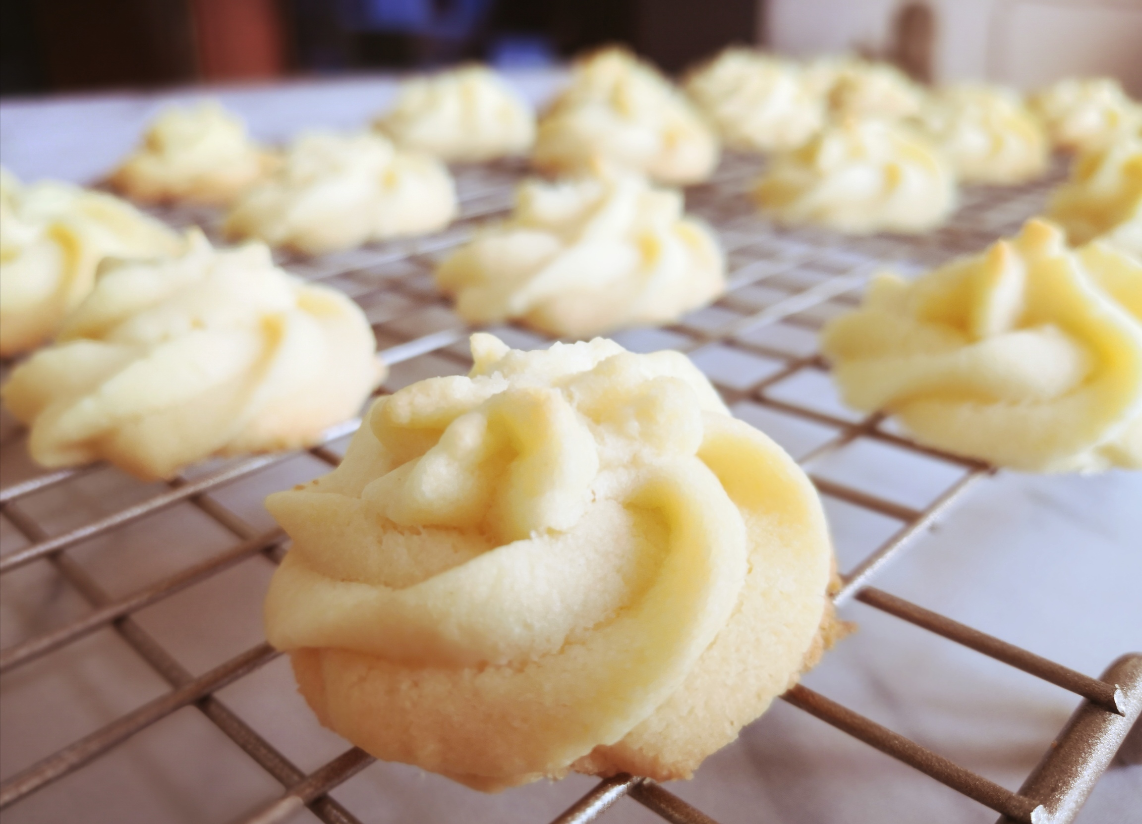 曲奇饼干，奶香浓郁，裱花简单易操作，烤制不变形。的做法