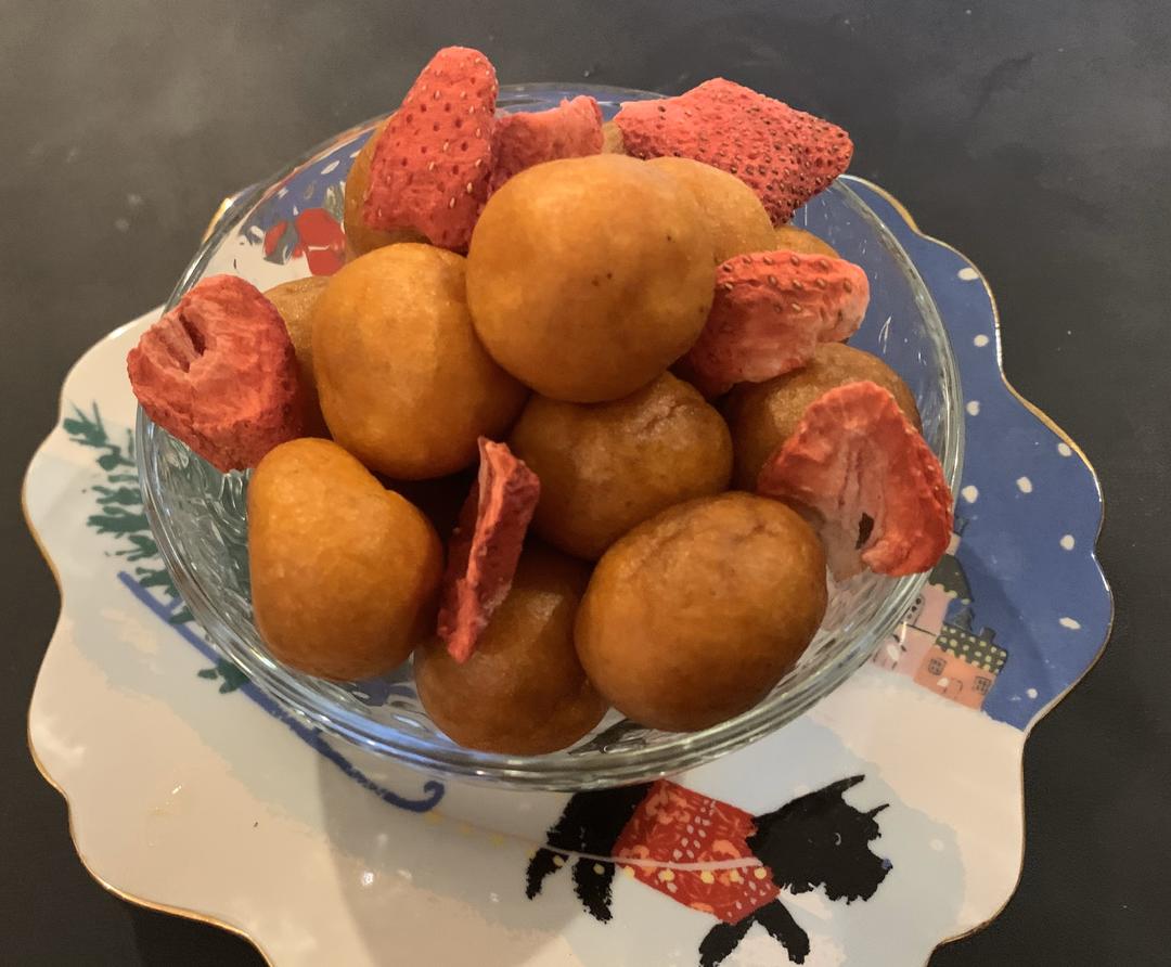黃金Q軟地瓜球 ( sweet potato fried dough )的做法