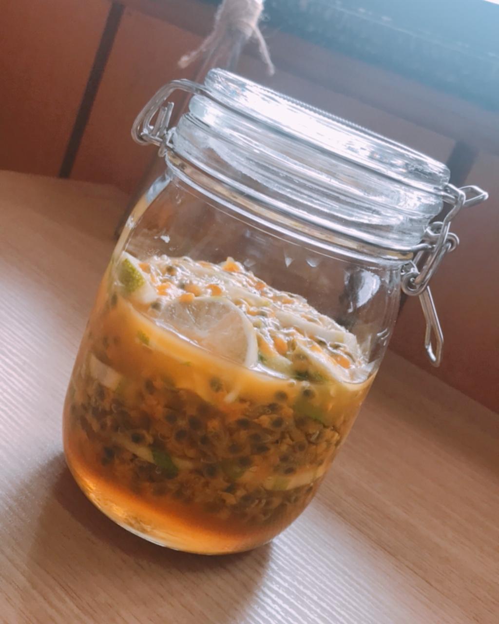 一朵芸_做的蜂蜜柠檬百香果