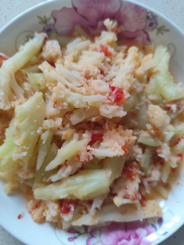 西红柿炒菜花（夏季开胃菜）