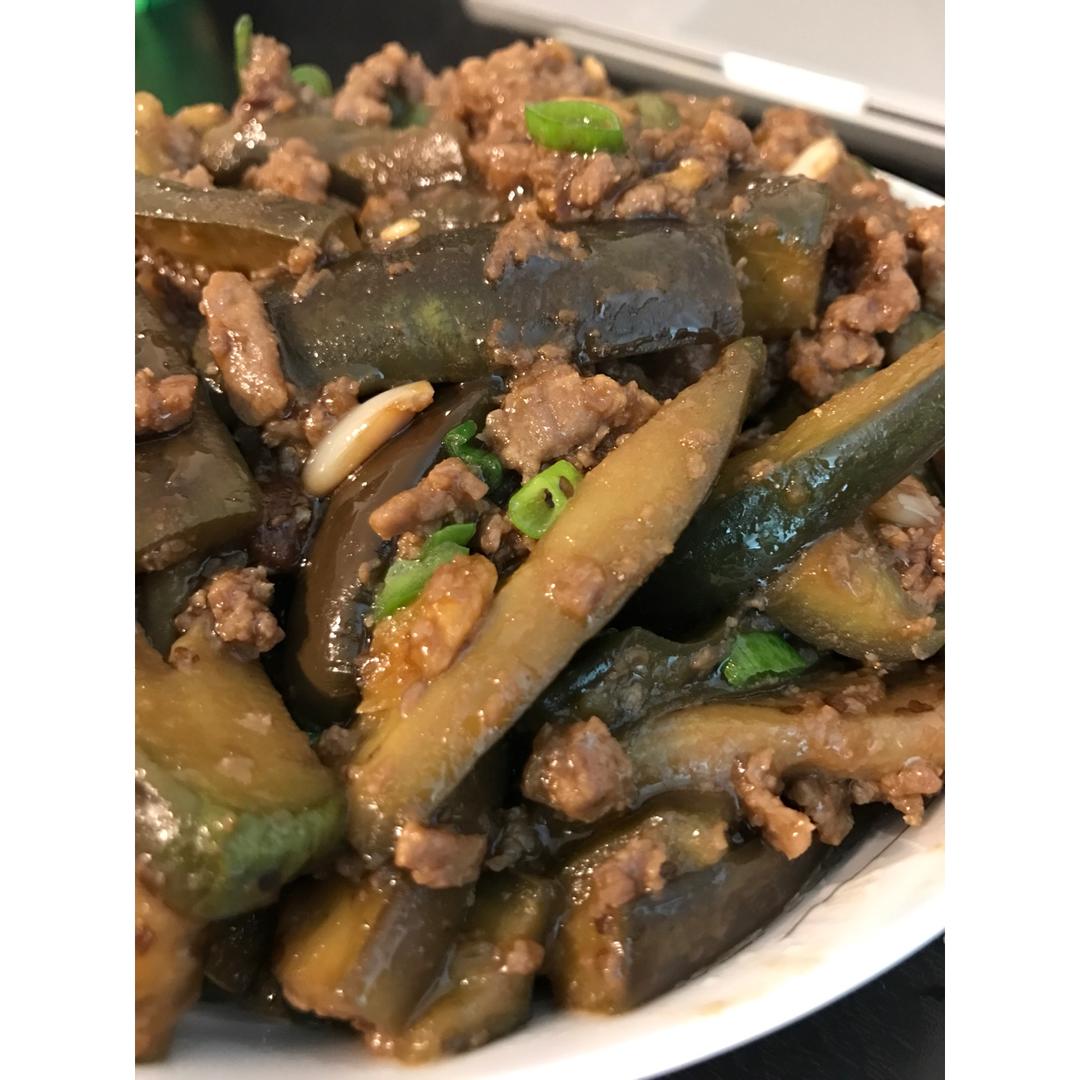 红烧肉沫茄子