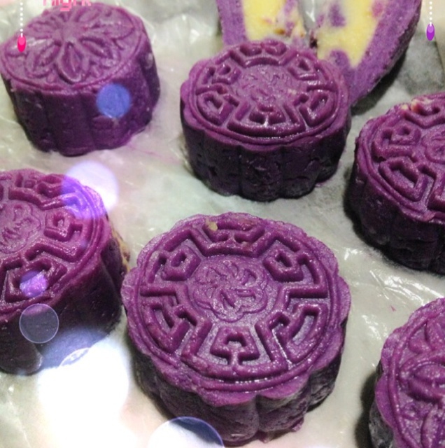 紫薯奶黄月饼（不需烤箱的月饼）