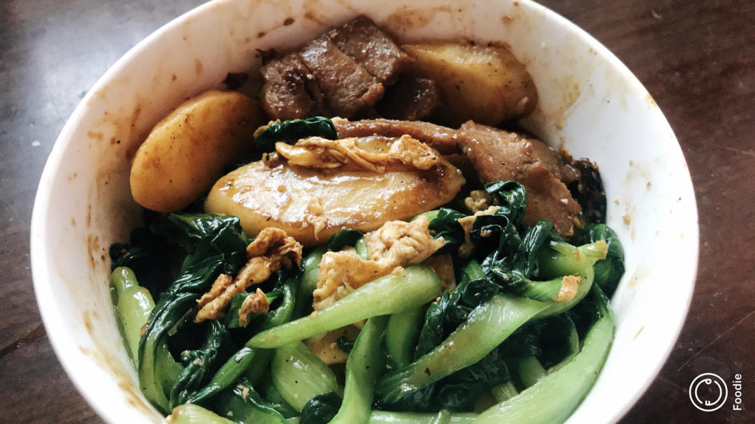 鸡蛋炒年糕➕香肠