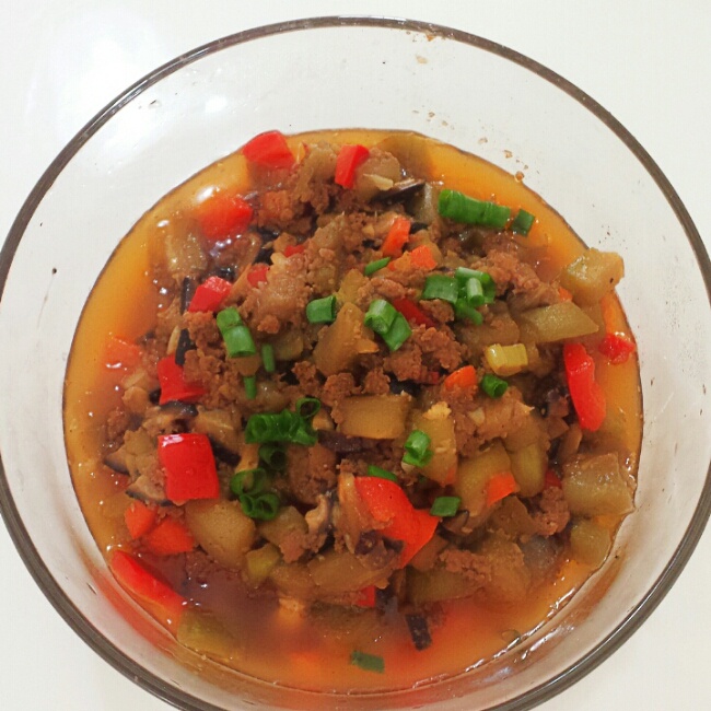 酱爆肉末茄子