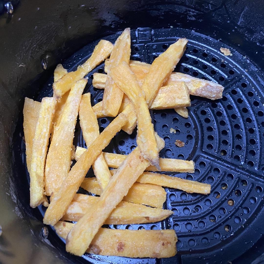 空气炸锅版sweet potato fries炸番薯条