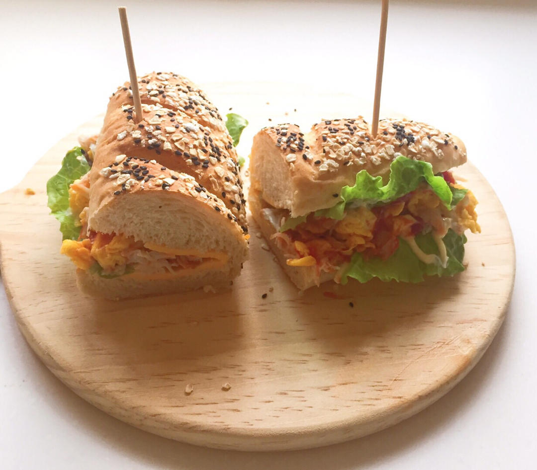 赛百味蜂蜜全麦面包棒【三明治面包胚】