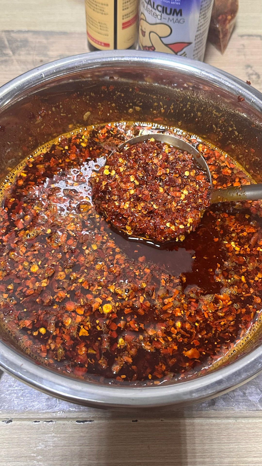 辣椒油（用来拌凉面）