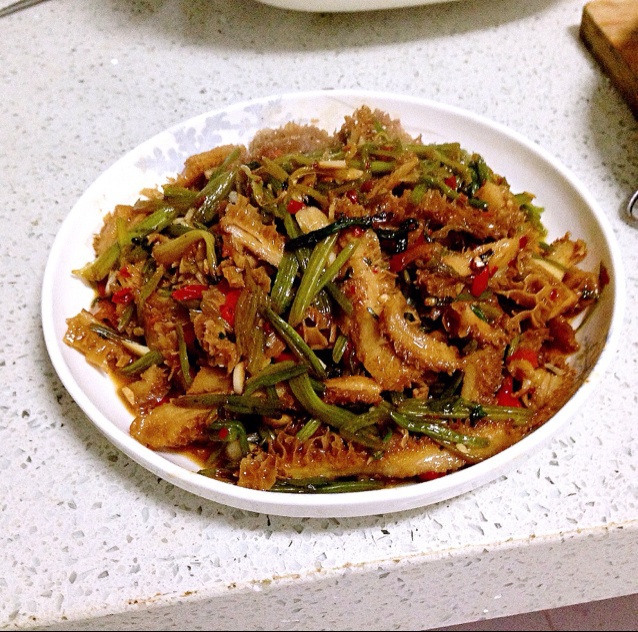 辣椒炒肚丝