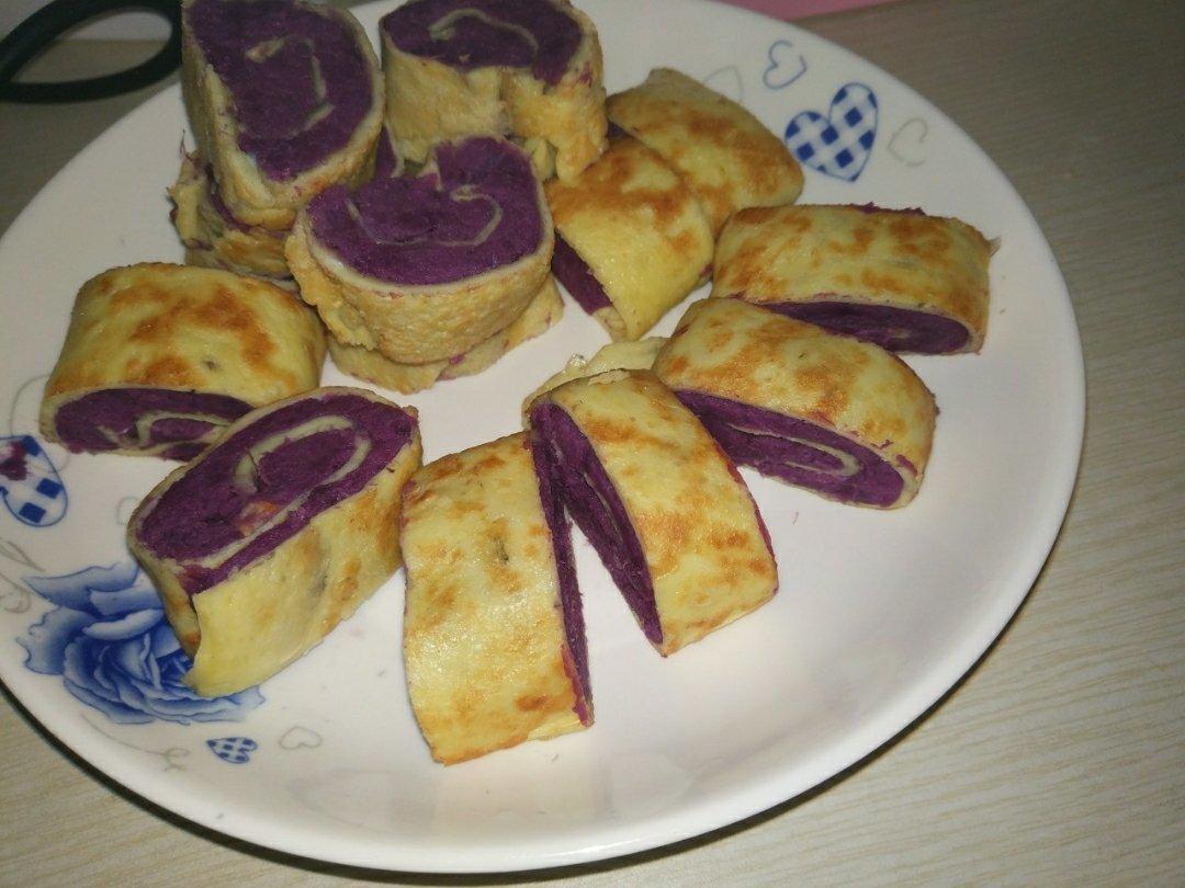 紫薯鸡蛋卷