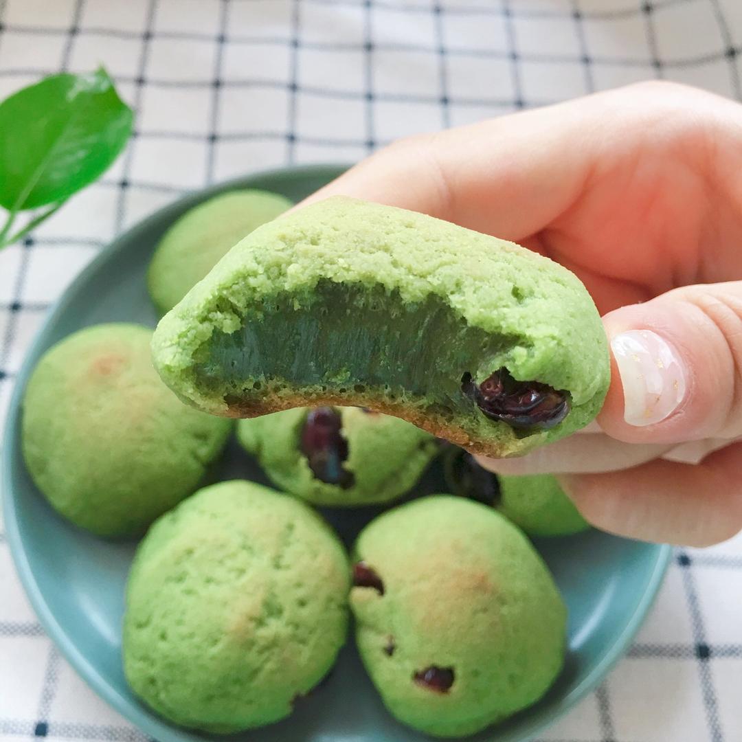 抹茶蔓越莓麻薯包（不回缩）