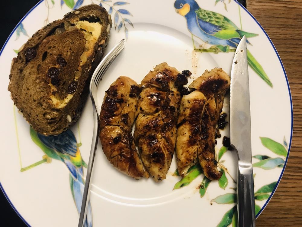 酷炫屌炸天好吃的煎鸡胸肉（香蒜蜂蜜煎鸡胸肉）