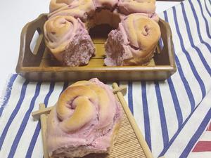 紫薯玫瑰花面包的做法 步骤8