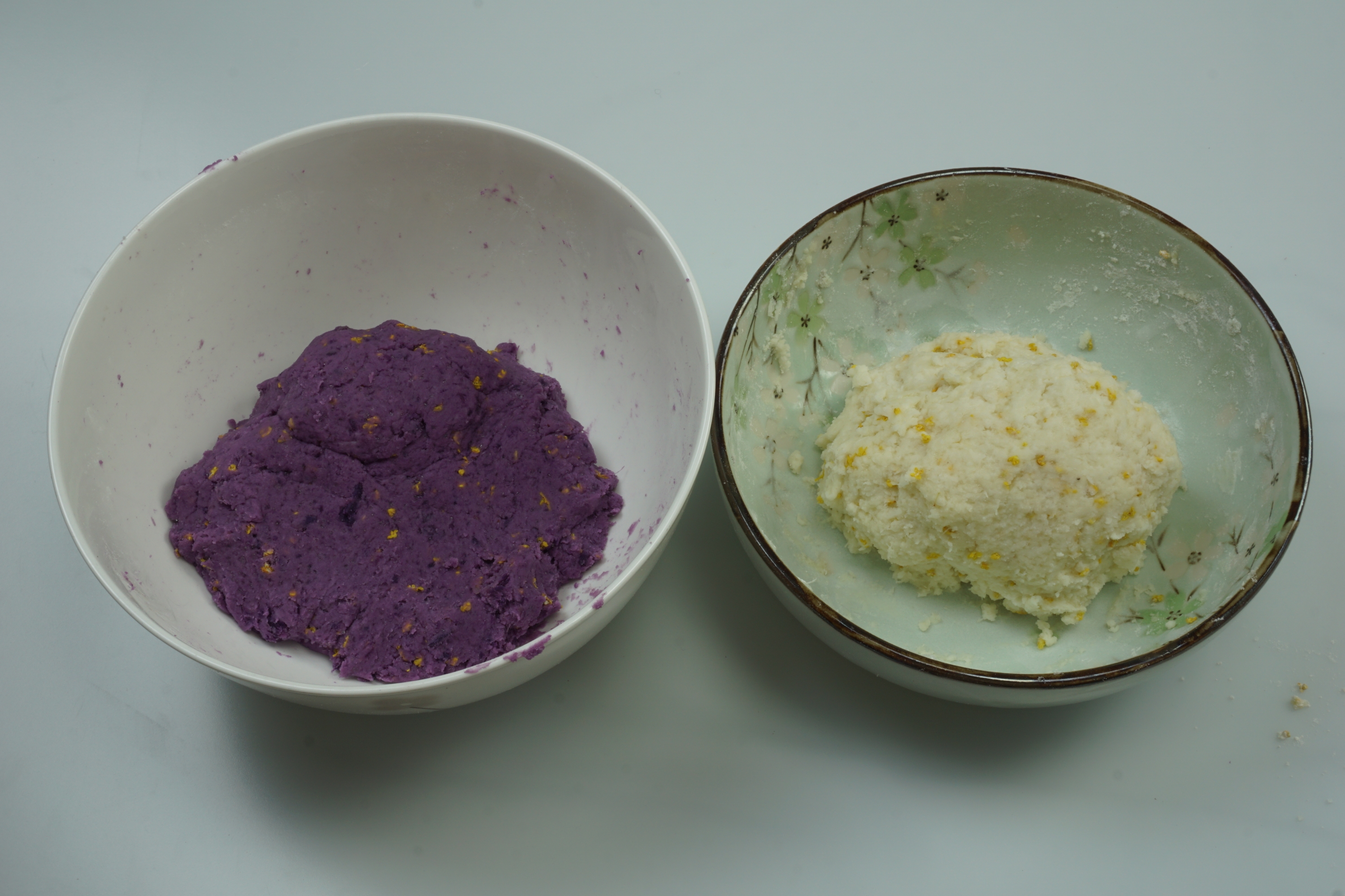 紫薯山药桂花糕（多图）的做法 步骤5
