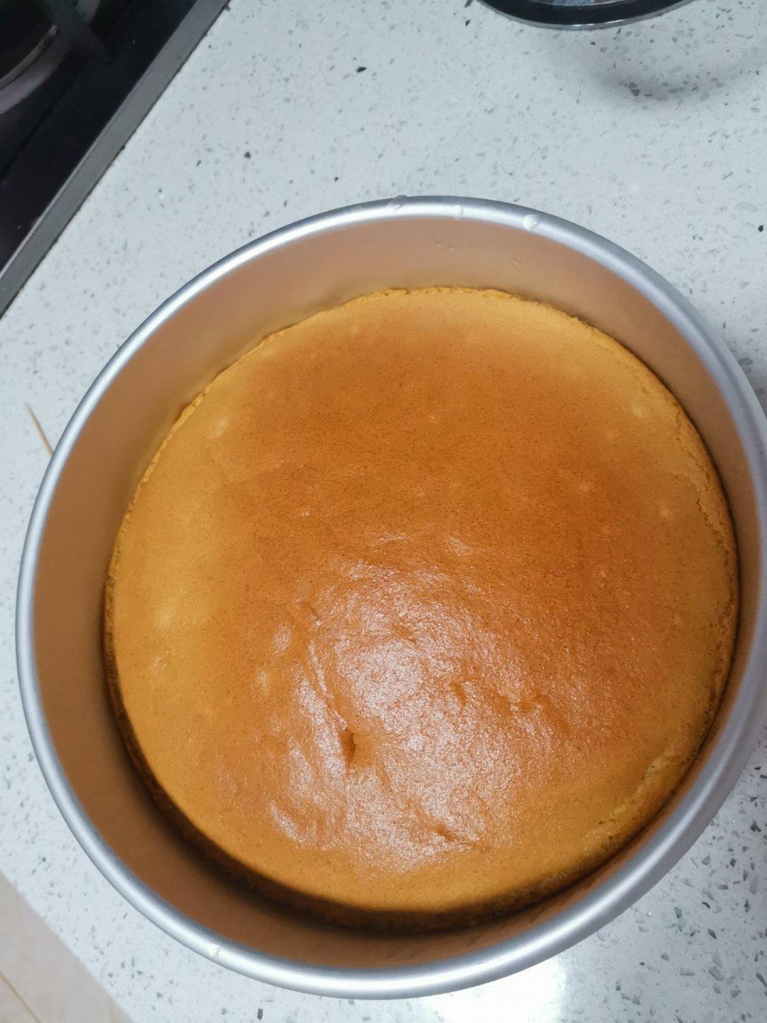 超好记八寸戚风蛋糕（后蛋法）