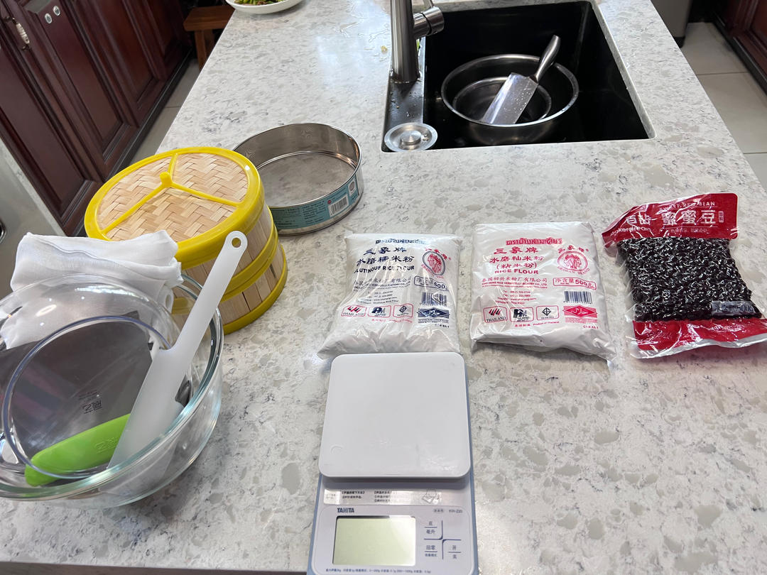 红豆松糕（大米糕）