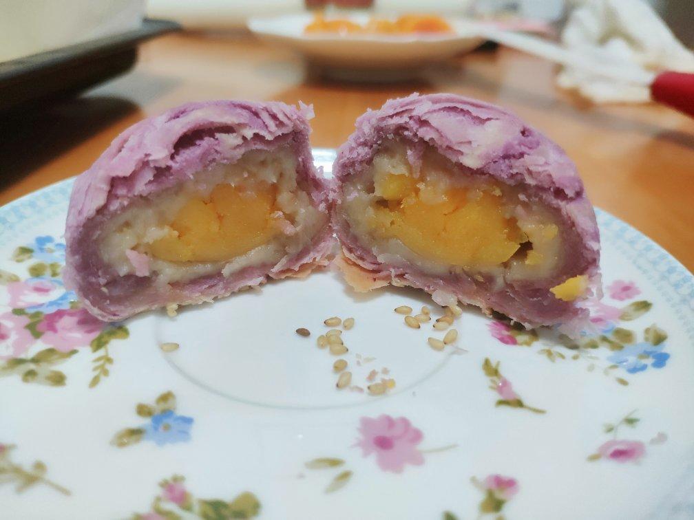 麻薯香芋酥/台湾大甲芋头酥(无猪油完美复刻2015.10修订各种抹茶酥、绿茶酥、蛋黄酥、紫薯酥通用哟）