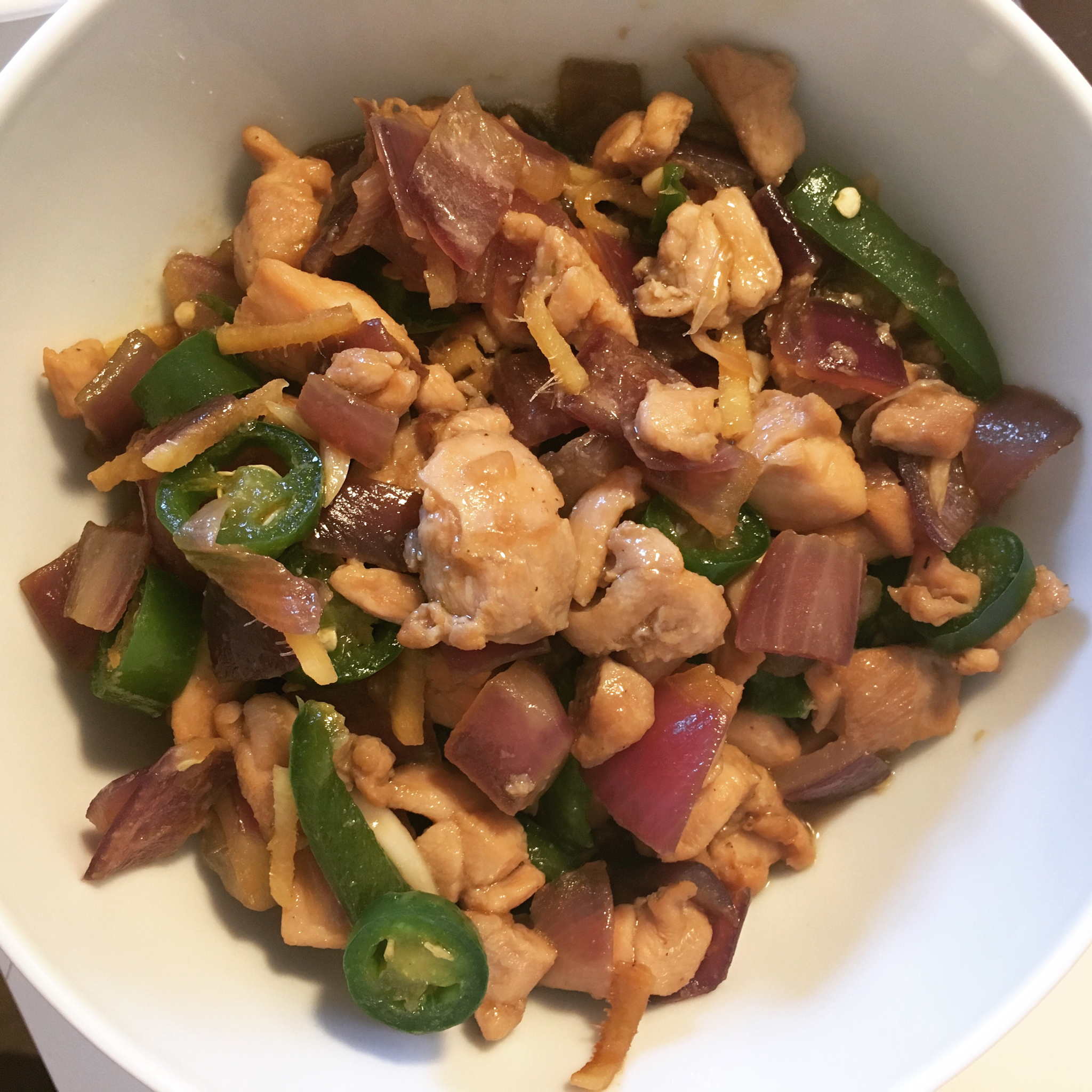 洋葱炒鸡肉