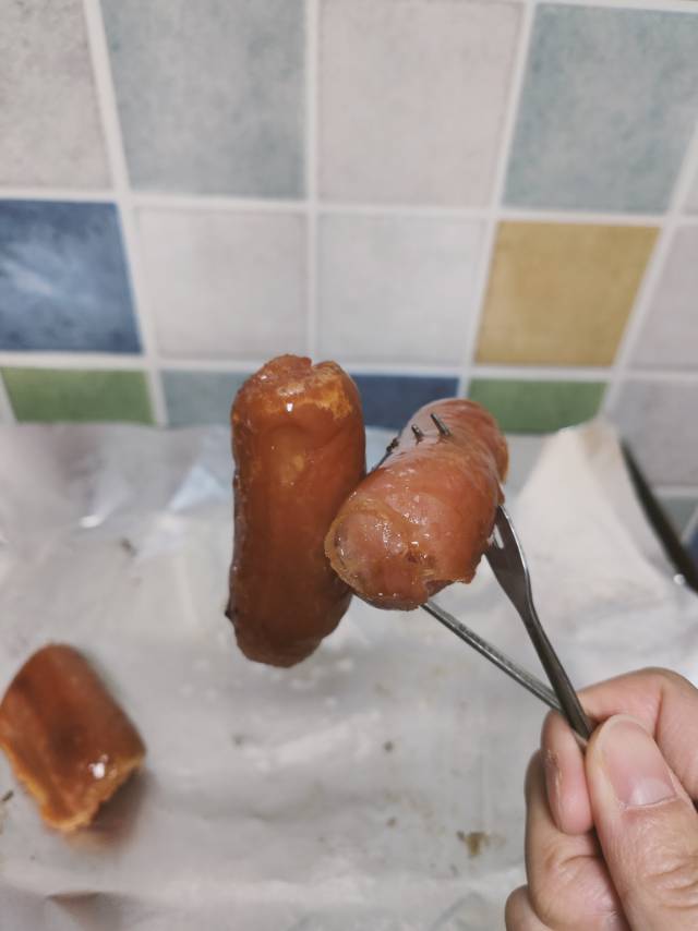 火山石烤肠 烤箱版