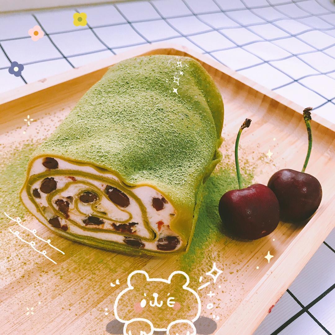 抹茶毛巾卷