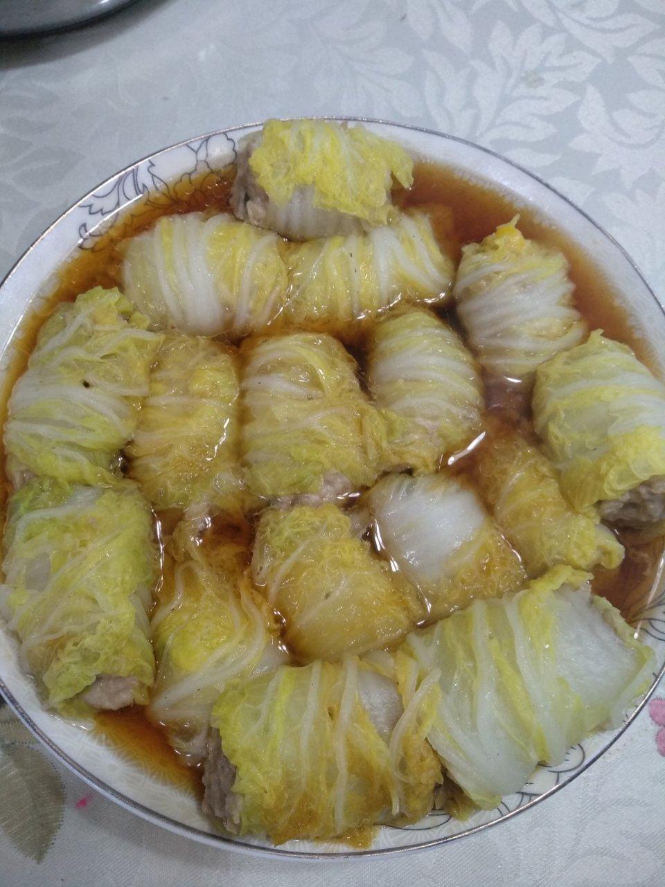 娃娃菜肉卷（白玉卷）