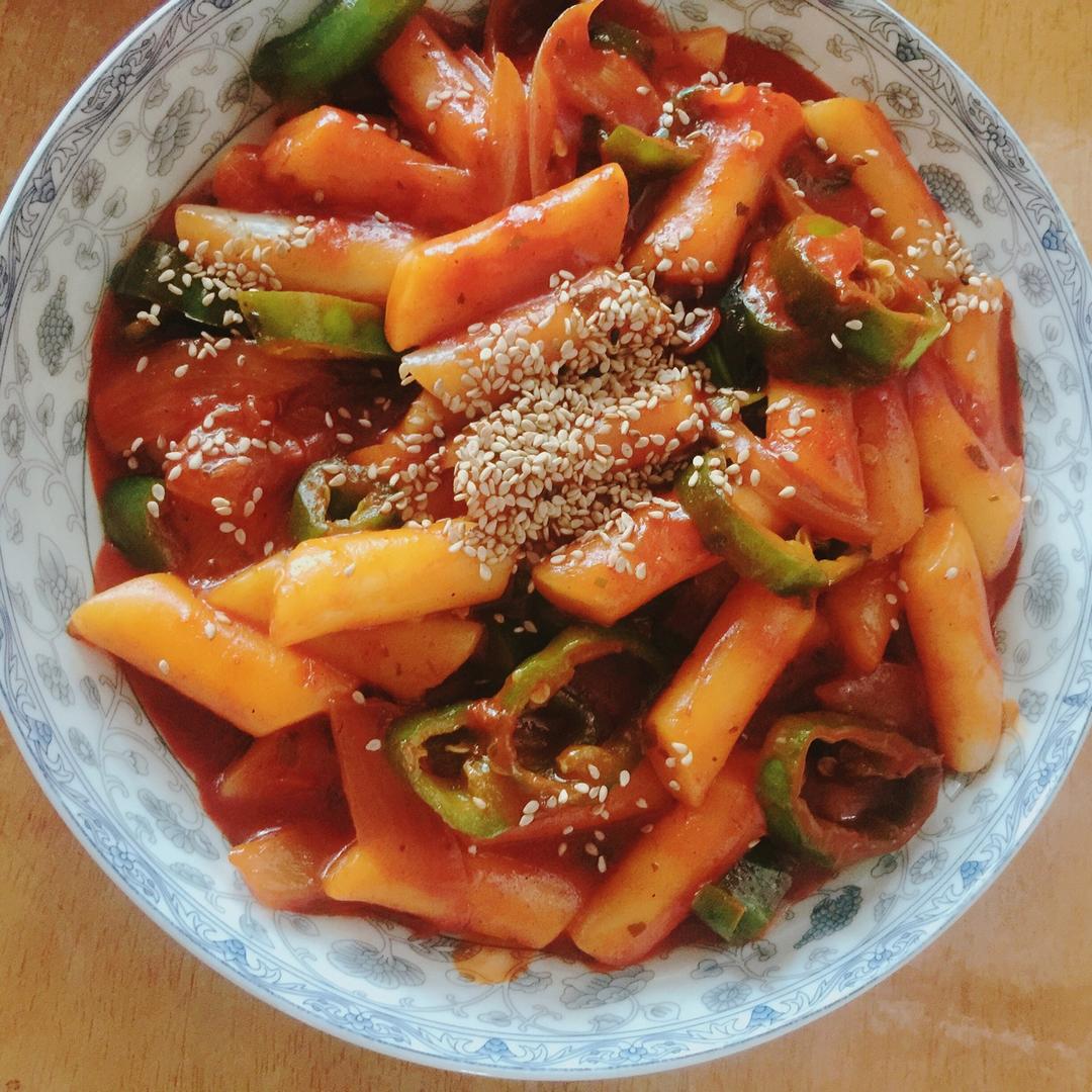 韩式辣炒年糕（or网红芝士套路之芝心年糕）