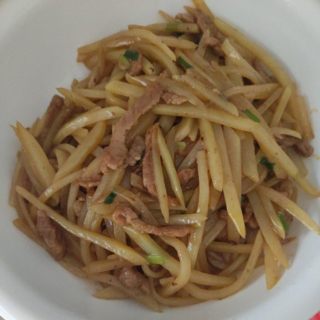 土豆丝炒肉