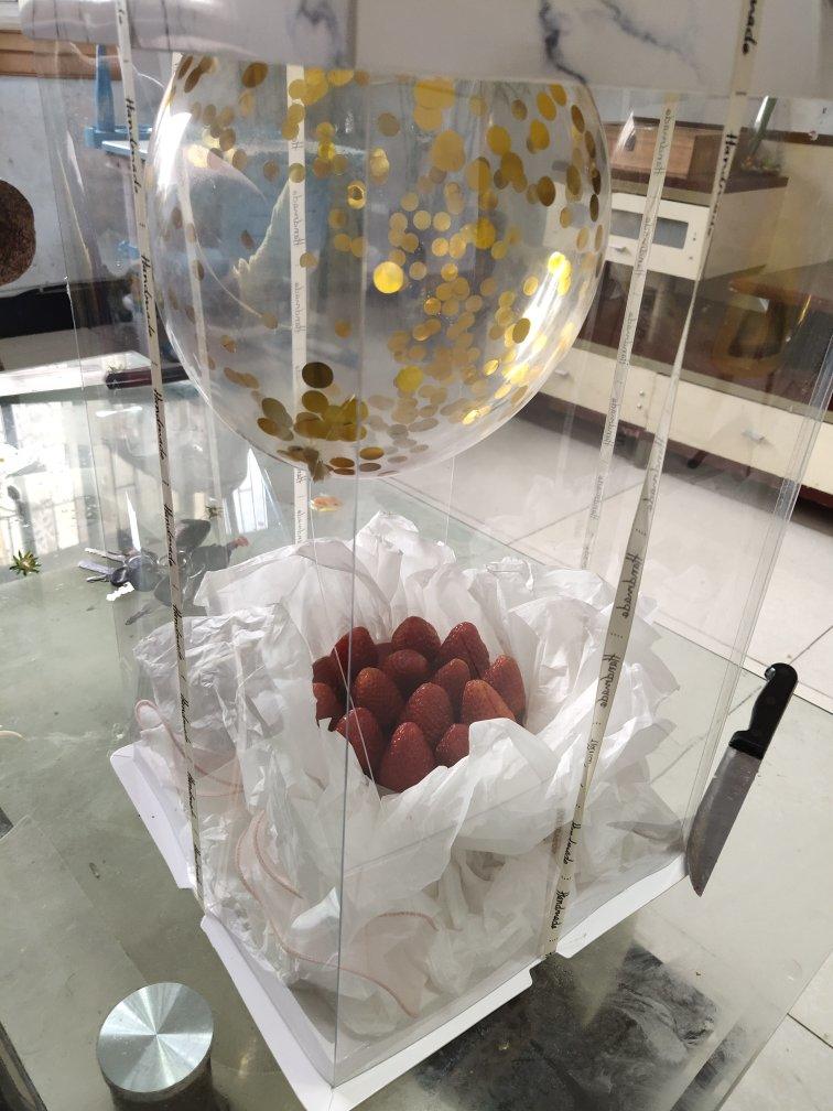 💐零失败，不裱花不抹面，ins韩风，🍓水果花束生日蛋糕（新手友好）