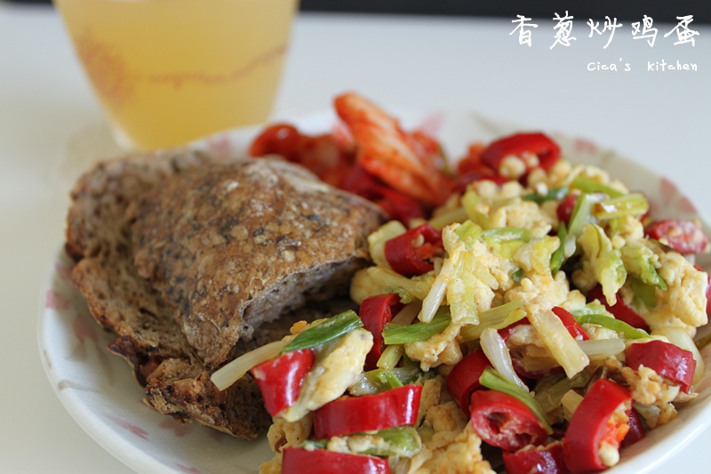 小葱炒鸡蛋