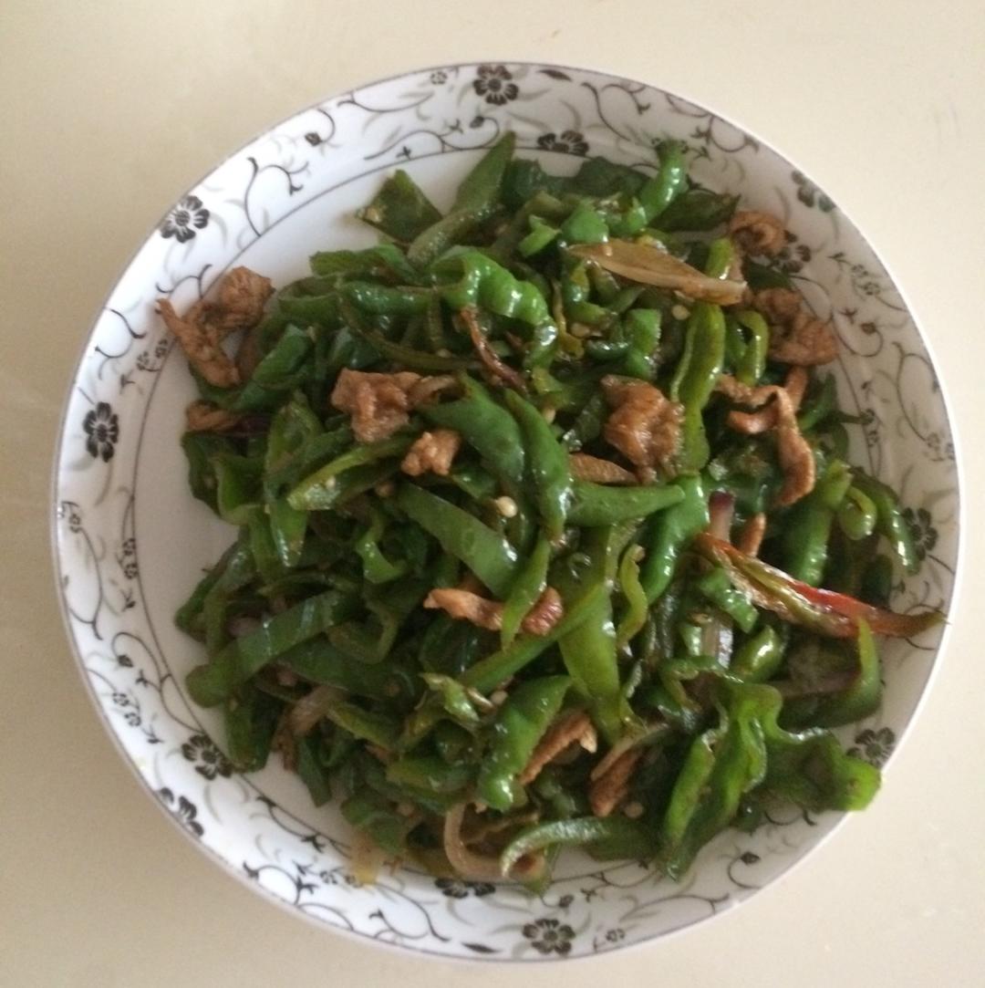 洋葱青椒炒肉丝