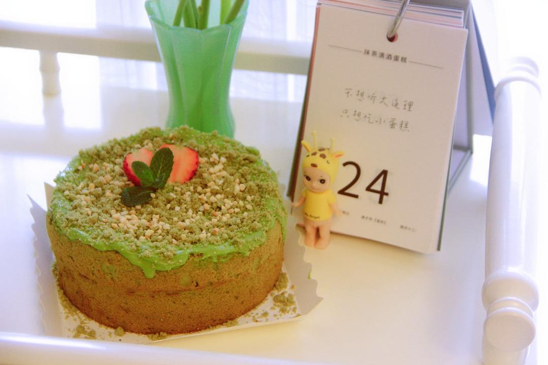 抹茶爆浆蛋糕