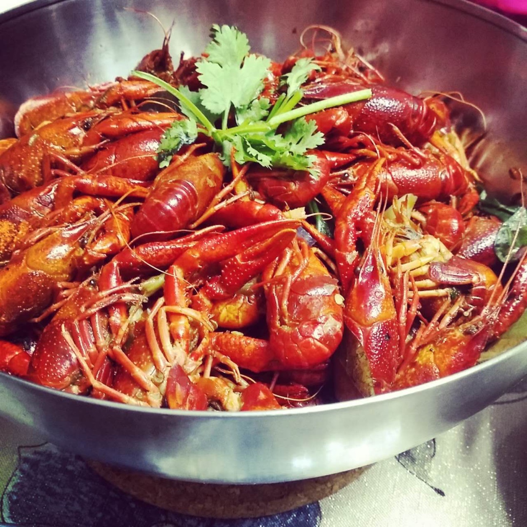 延之有理river做的啤酒香辣小龙虾