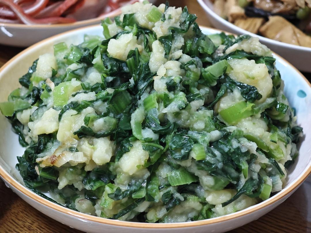 小白菜土豆泥
