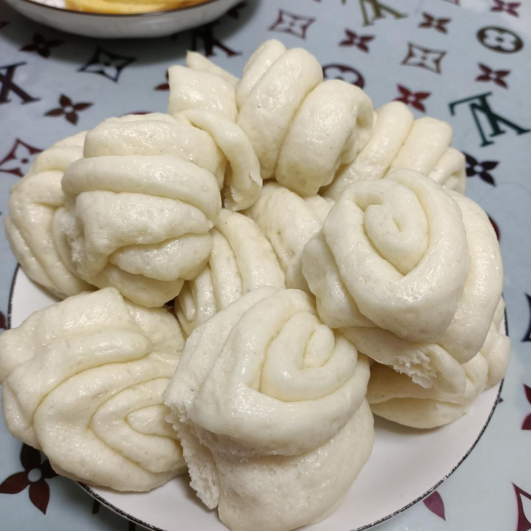 颜值超高的小花卷 原来这么简单 附细节视频详解