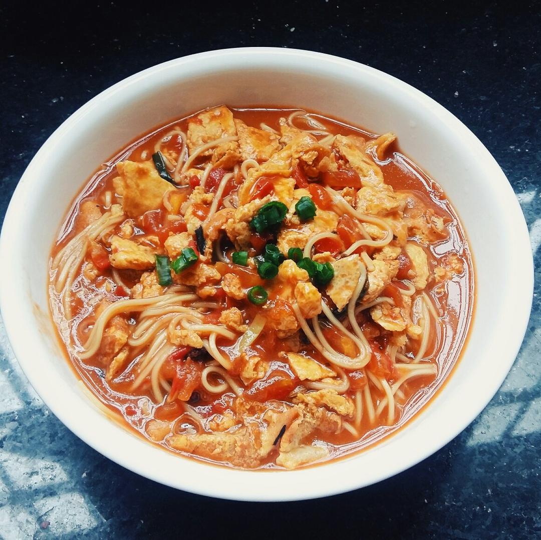 家传秘方番茄打卤面(自用)