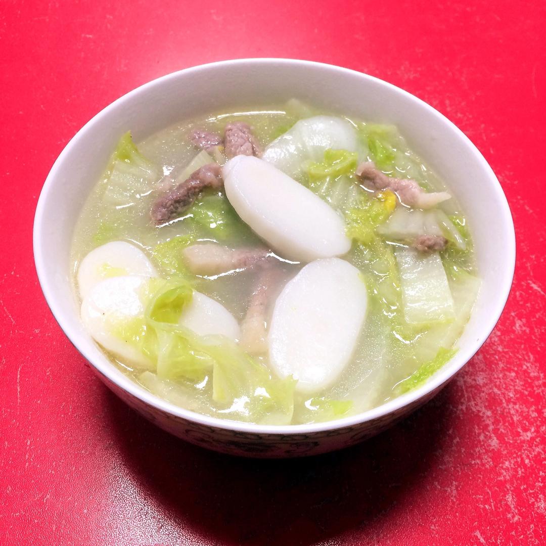 琬静做的白菜肉丝年糕